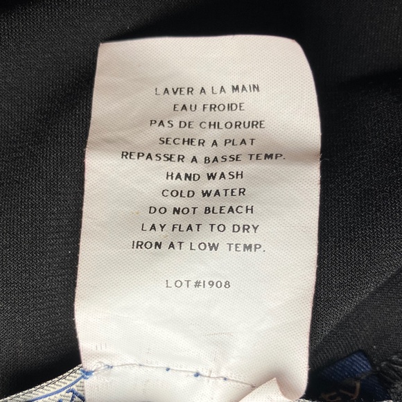 Thyme Maternity Black Skirt/Dress With Tan Pin Stripes - Picture 4 of 4